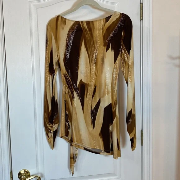 NWOT CACHE WOMENS WRAP TOP SIZE S - Picture 4 of 9
